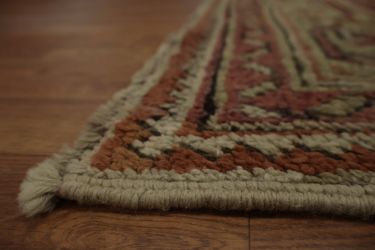 Pre-1900 Antique Oushak Large Vegetable Dye Rug 13x16