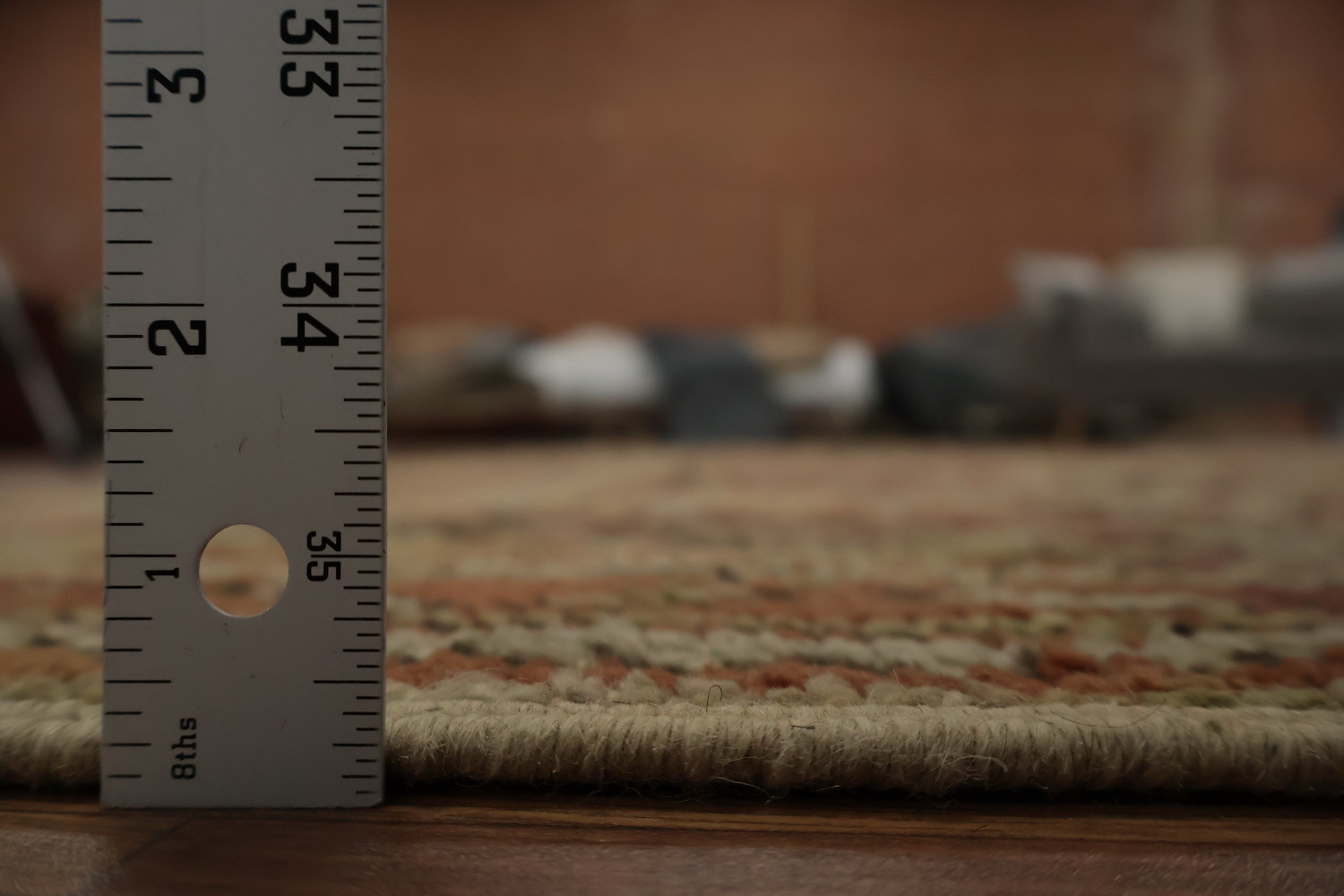 Pre-1900 Antique Oushak Large Vegetable Dye Rug 13x16