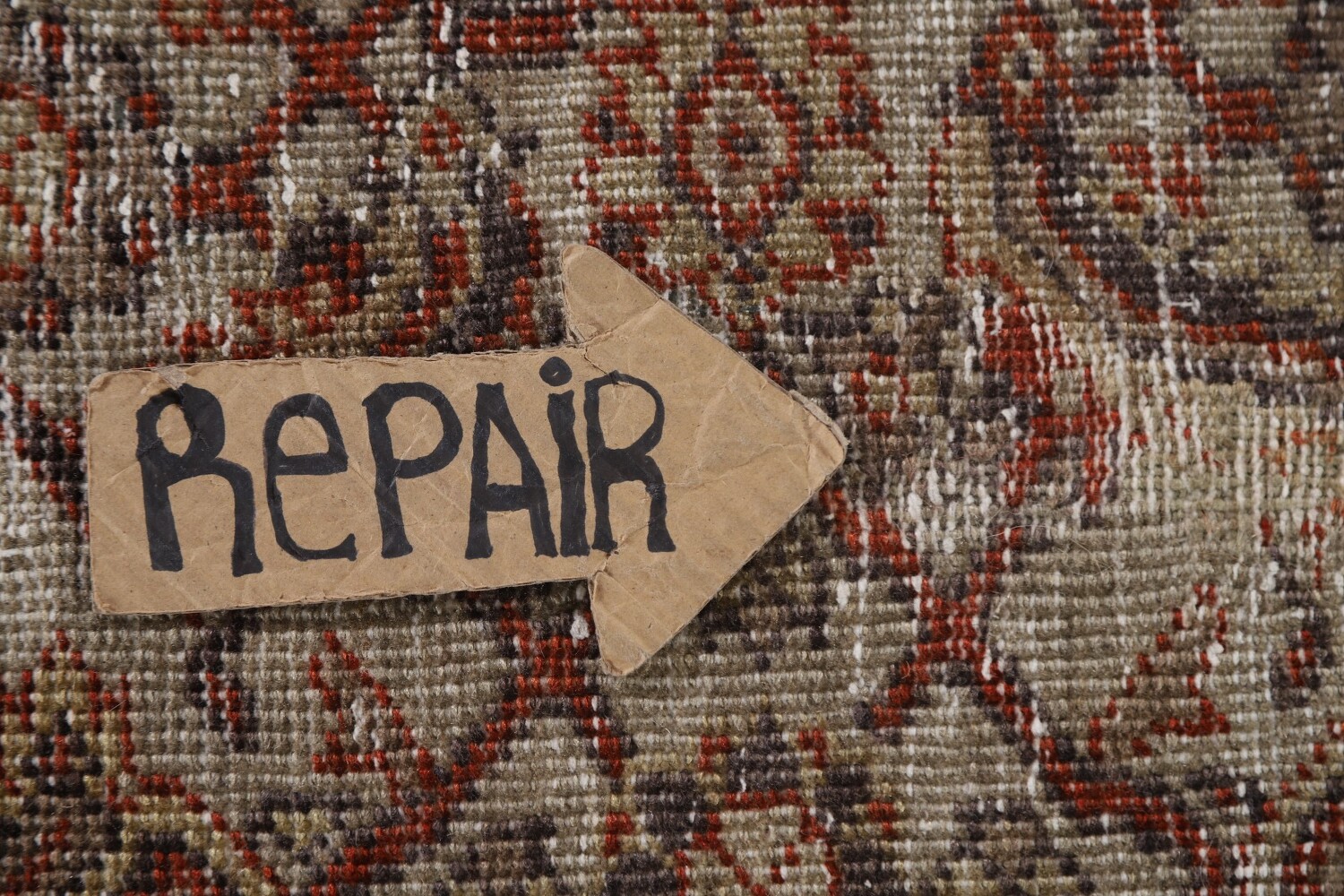Pre-1900 Vegetable Dye Sultanabad Persian Area Rug 10x13