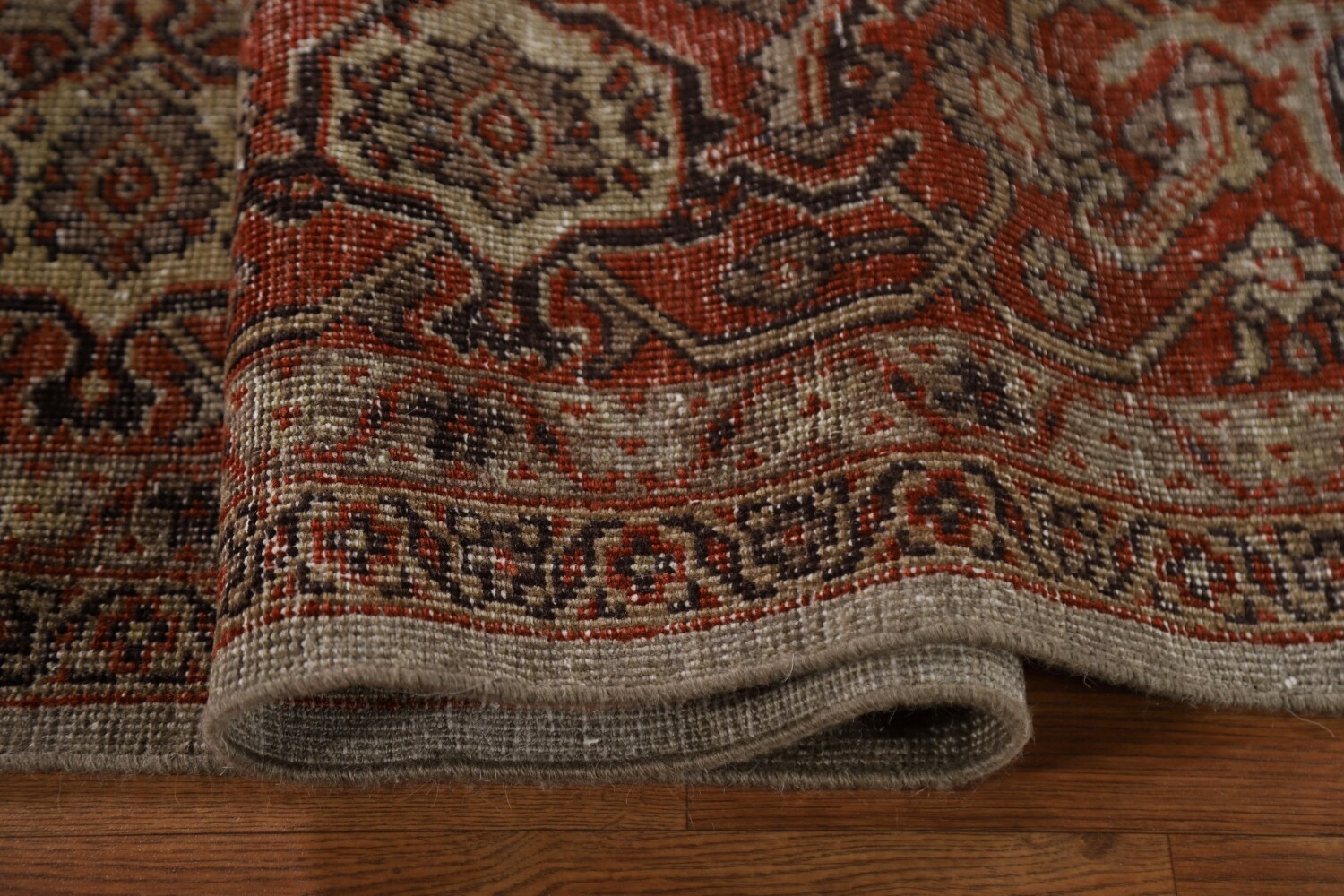 Pre-1900 Vegetable Dye Sultanabad Persian Area Rug 10x13
