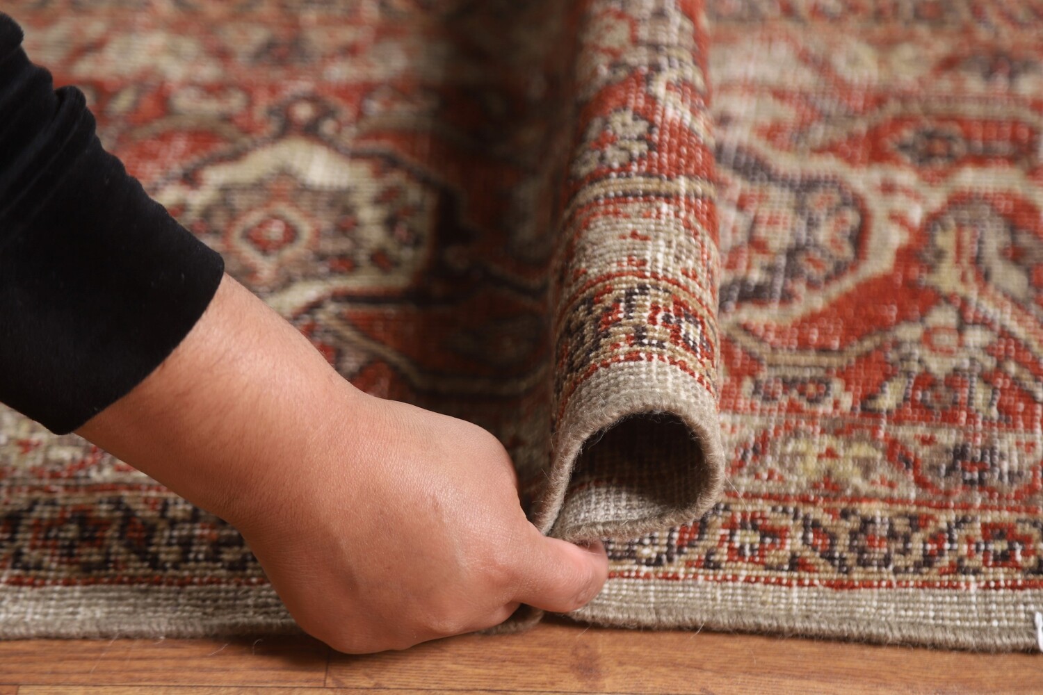 Pre-1900 Vegetable Dye Sultanabad Persian Area Rug 10x13