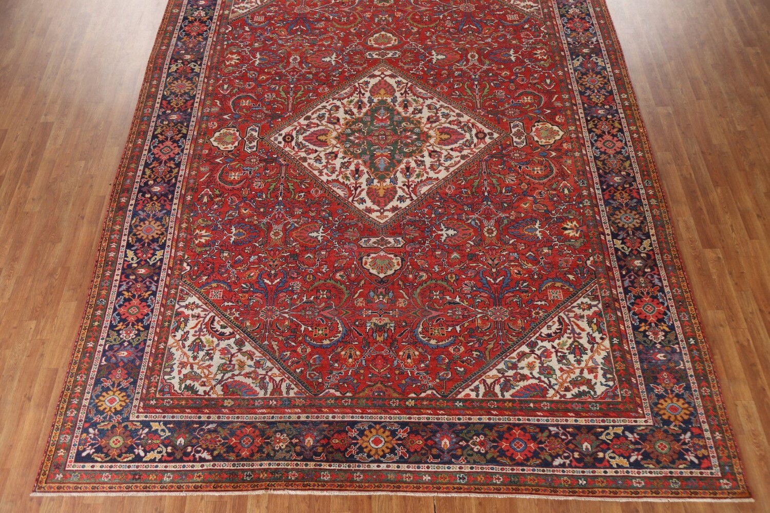 Pre-1900 Vegetable Dye Sultanabad Persian Area Rug 10x13