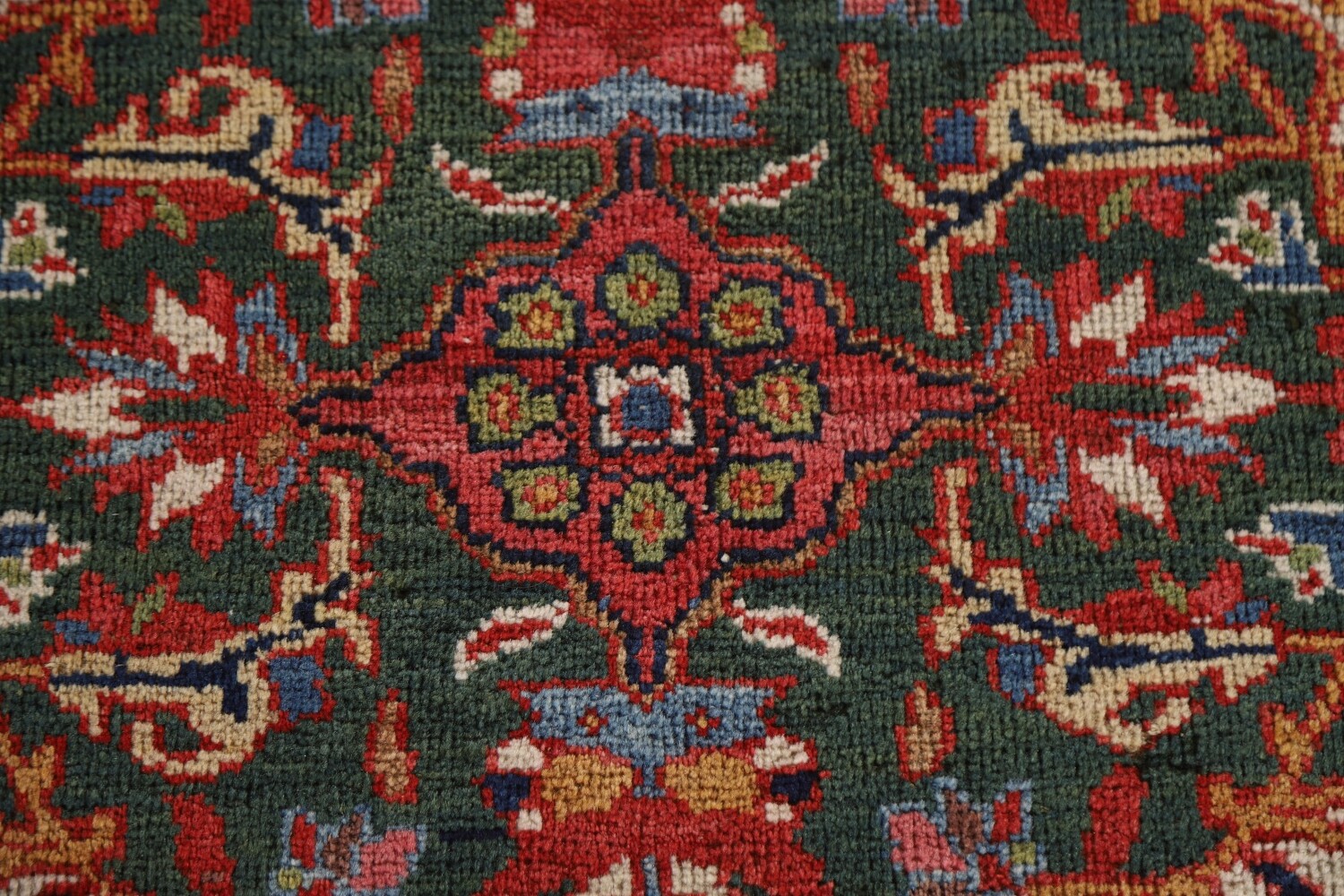 Pre-1900 Vegetable Dye Sultanabad Persian Area Rug 10x13