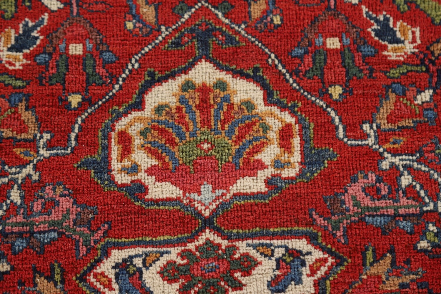 Pre-1900 Vegetable Dye Sultanabad Persian Area Rug 10x13