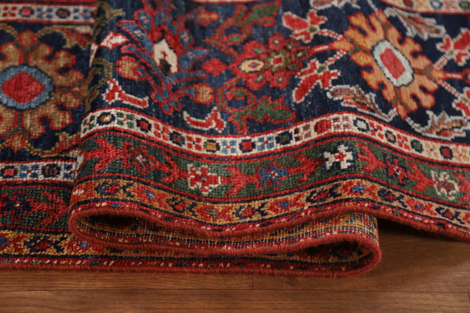 Pre-1900 Vegetable Dye Sultanabad Persian Area Rug 10x13