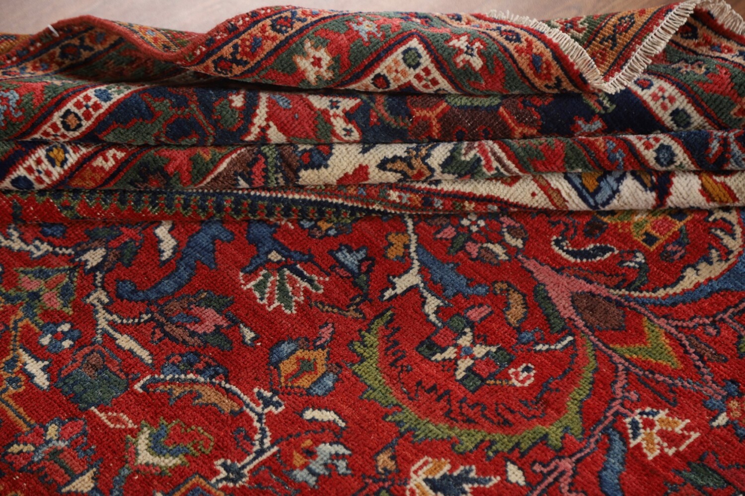 Pre-1900 Vegetable Dye Sultanabad Persian Area Rug 10x13