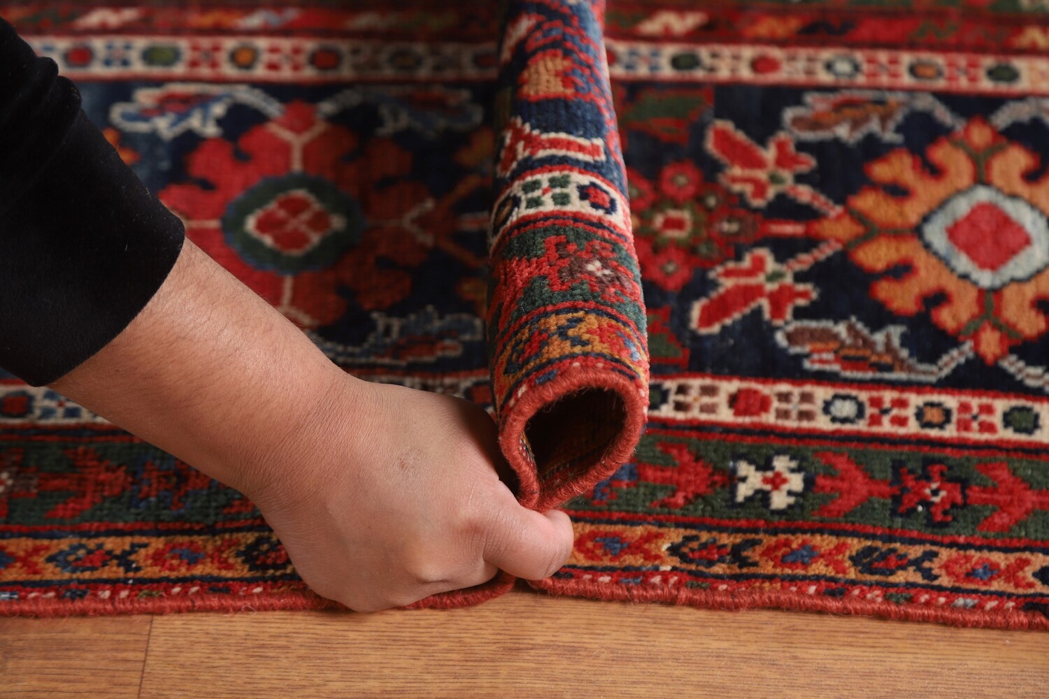 Pre-1900 Vegetable Dye Sultanabad Persian Area Rug 10x13