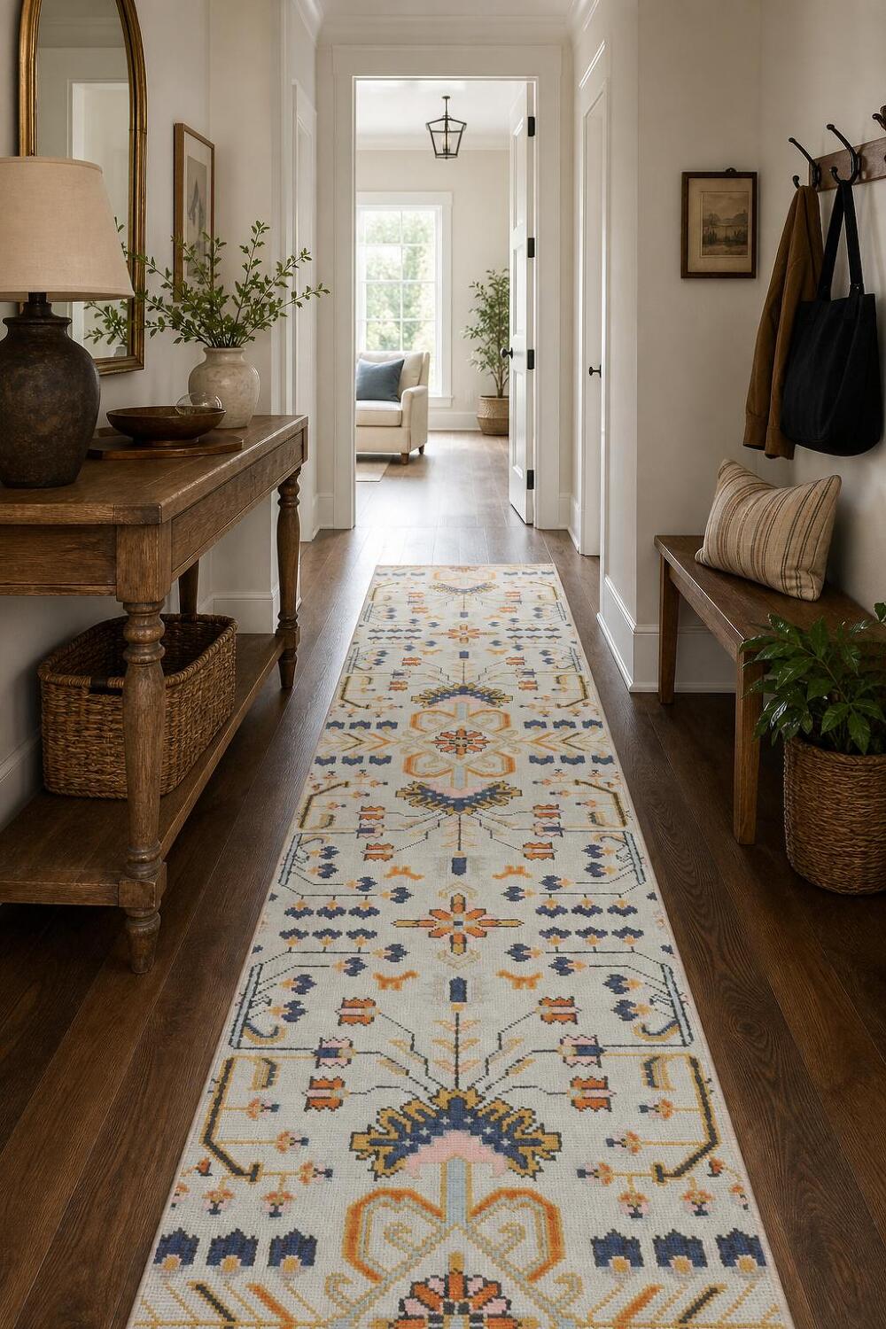 All-Over Heriz Serapi Runner Rug 3x16