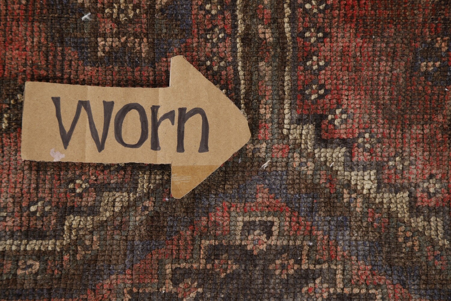 Antique Wool Lori Persian Rug 4x7