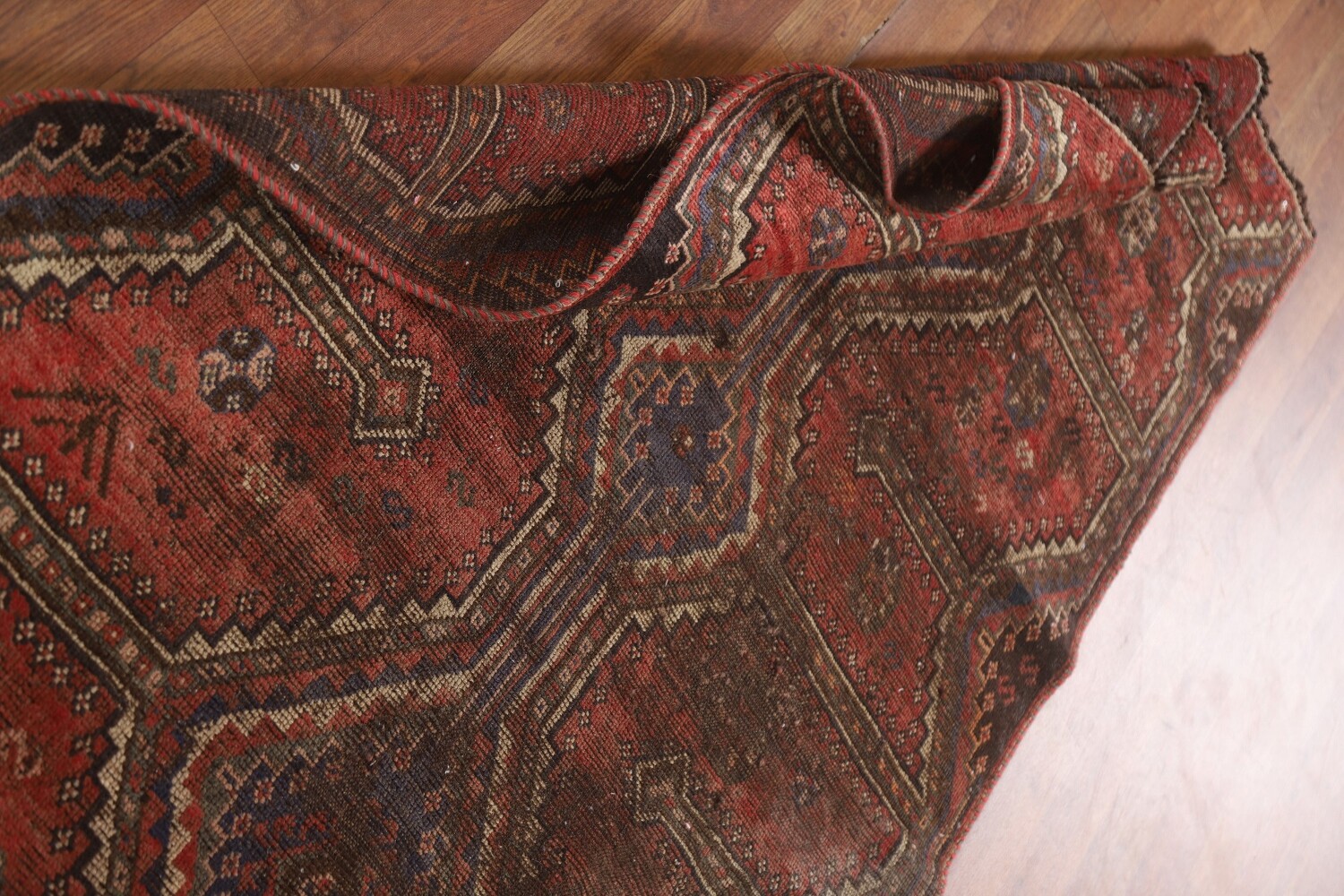 Antique Wool Lori Persian Rug 4x7