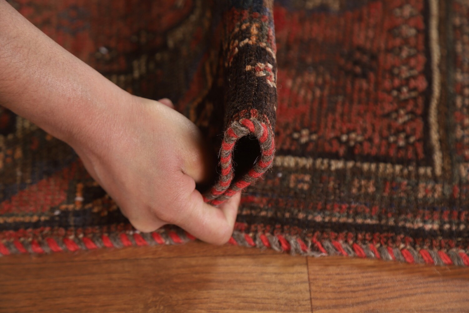Antique Wool Lori Persian Rug 4x7