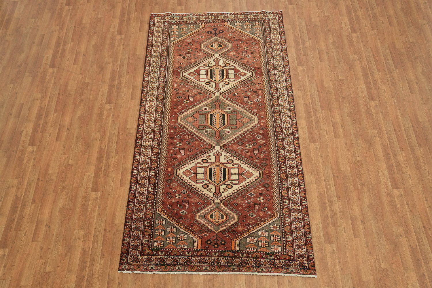Tribal Geometric Bakhtiari Persian Area Rug 5x10