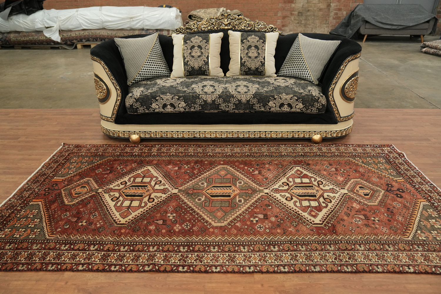 Tribal Geometric Bakhtiari Persian Area Rug 5x10