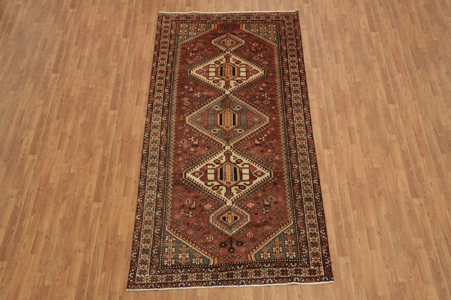 Tribal Geometric Bakhtiari Persian Area Rug 5x10