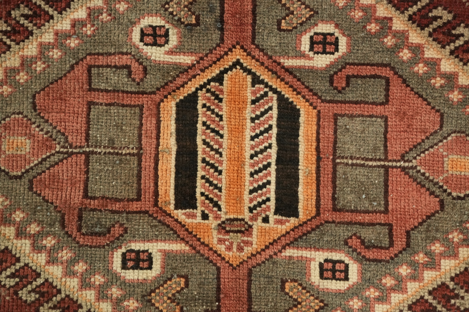 Tribal Geometric Bakhtiari Persian Area Rug 5x10