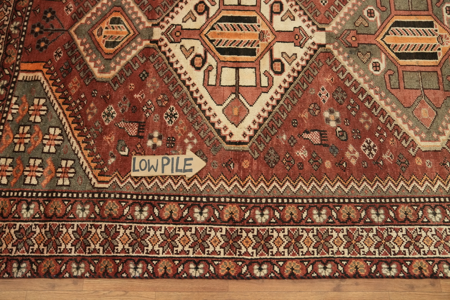 Tribal Geometric Bakhtiari Persian Area Rug 5x10