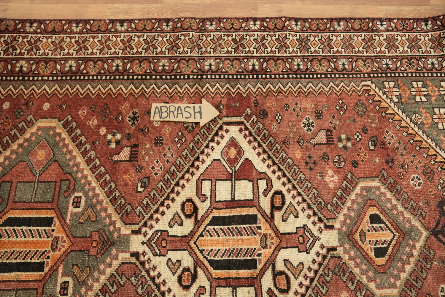 Tribal Geometric Bakhtiari Persian Area Rug 5x10