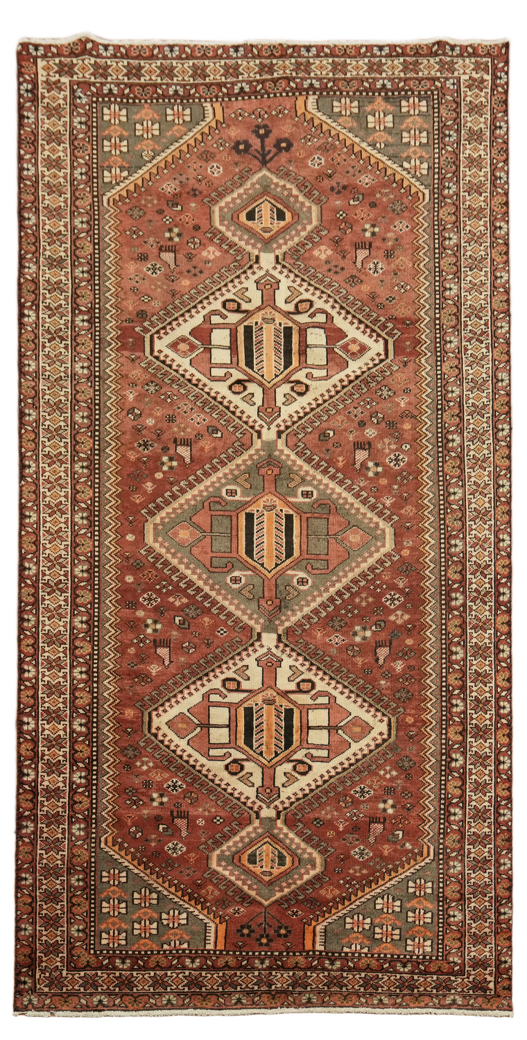 Tribal Geometric Bakhtiari Persian Area Rug 5x10