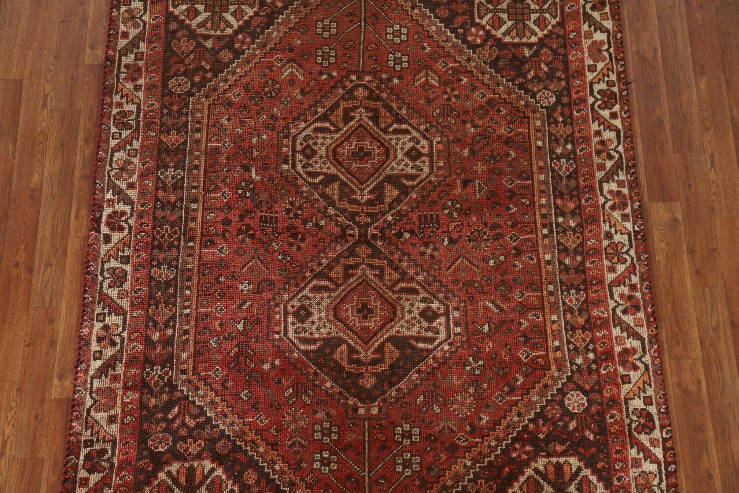 Antique Vegetable Dye Shiraz Persian Rug 5x7