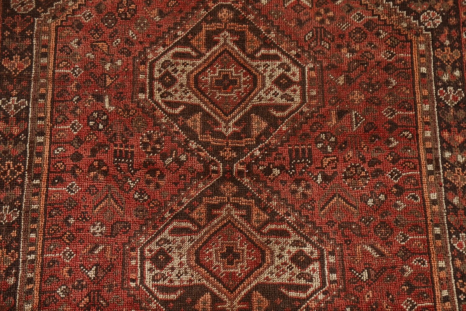 Antique Vegetable Dye Shiraz Persian Rug 5x7