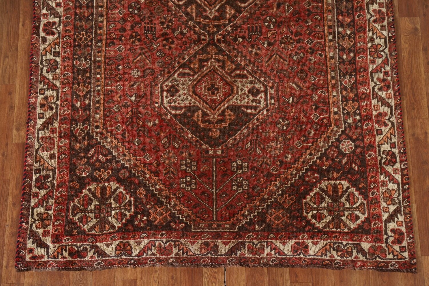 Antique Vegetable Dye Shiraz Persian Rug 5x7