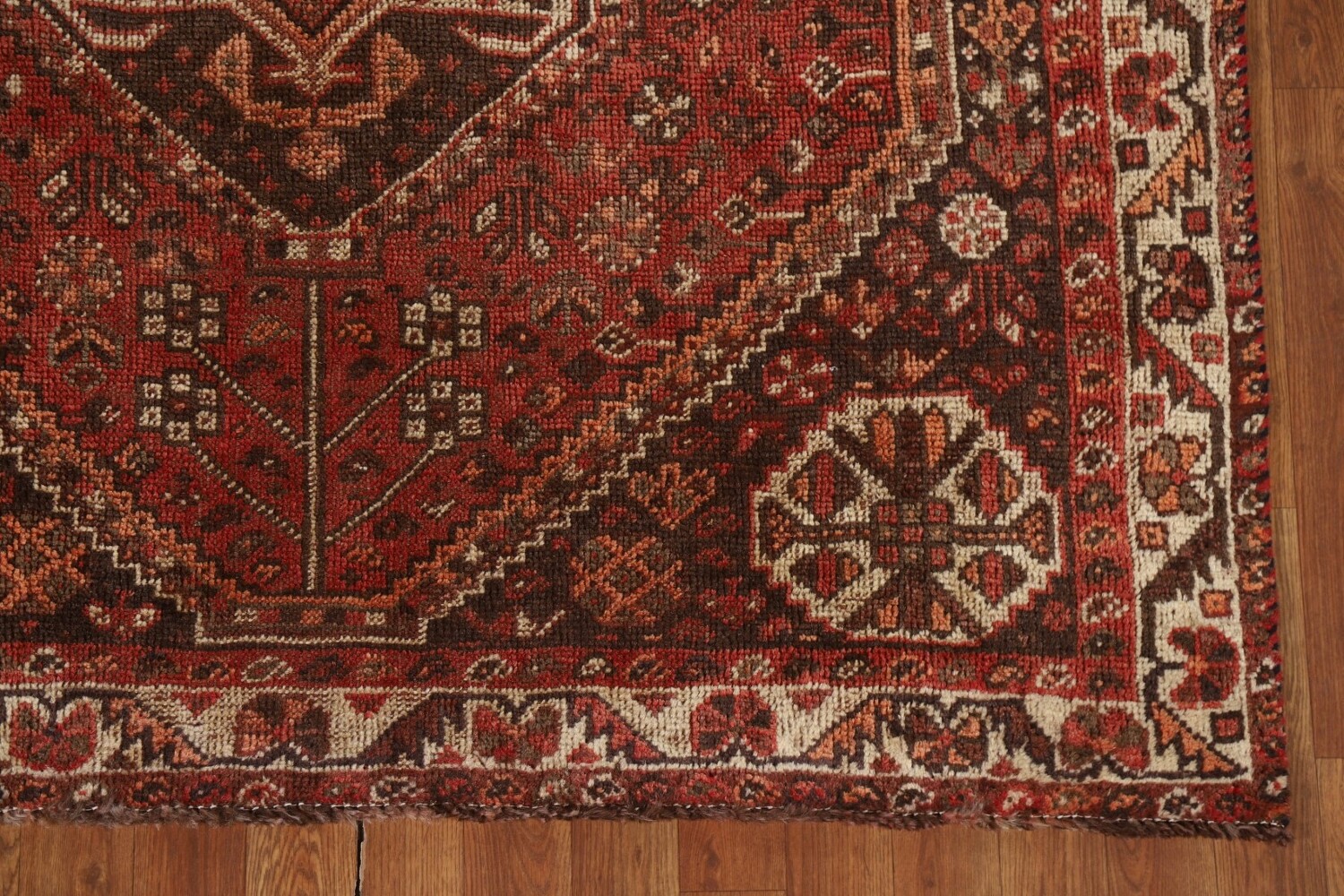 Antique Vegetable Dye Shiraz Persian Rug 5x7
