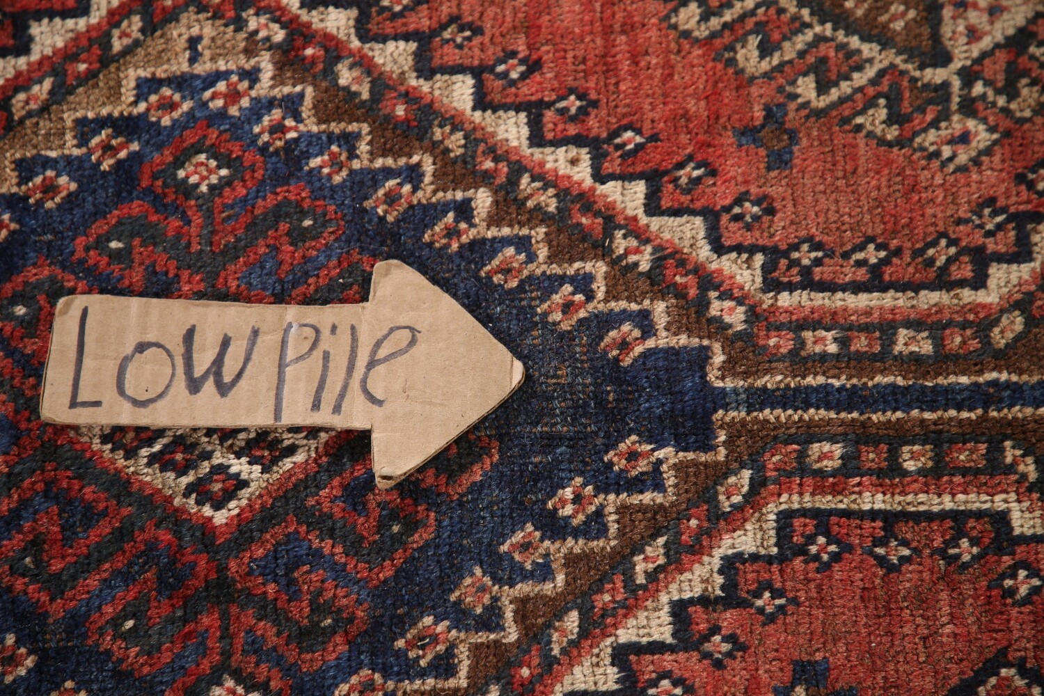 Antique Vegetable Dye Qashqai Persian Rug 5x7