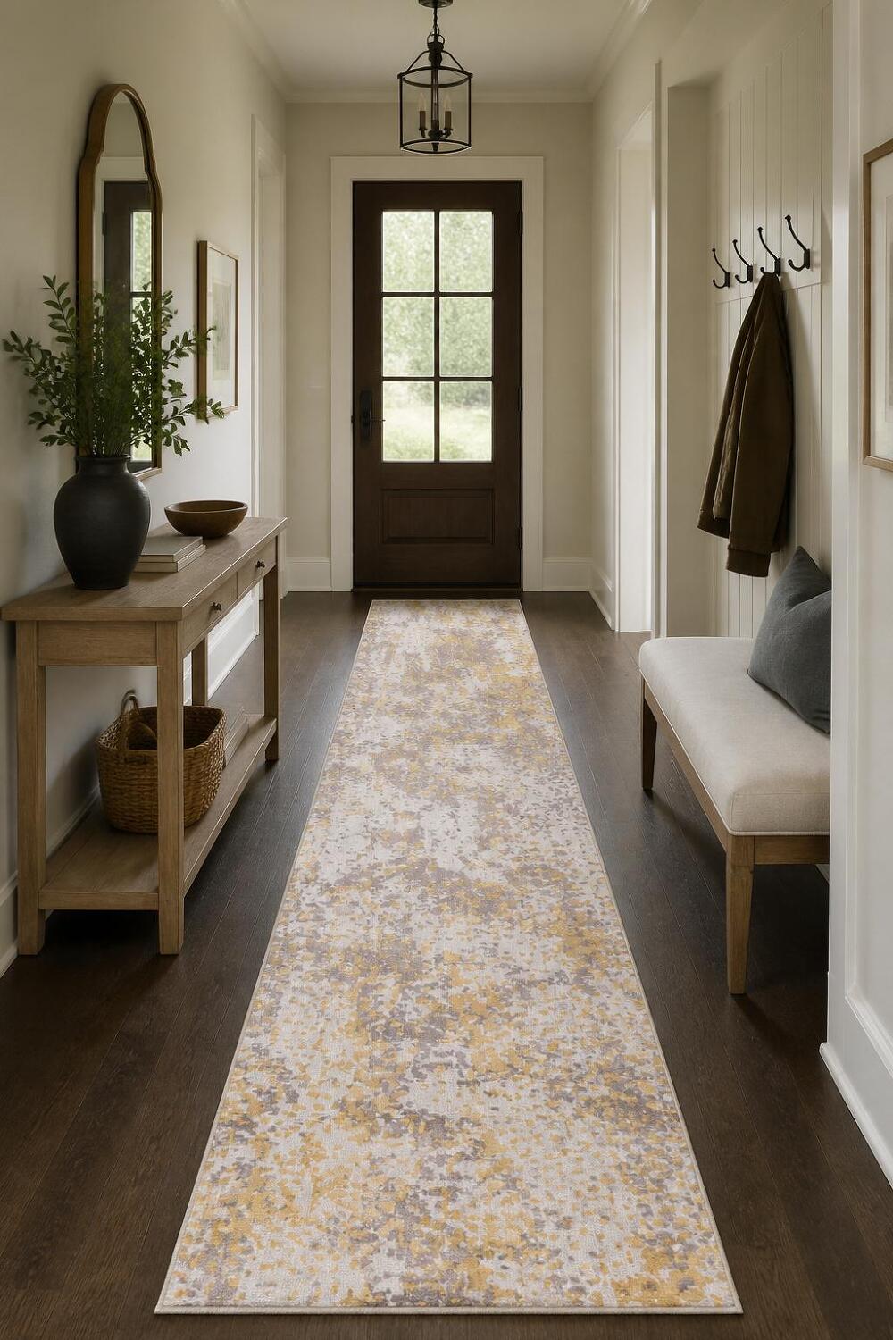 All-Over Abstract Runner Rug 3x12