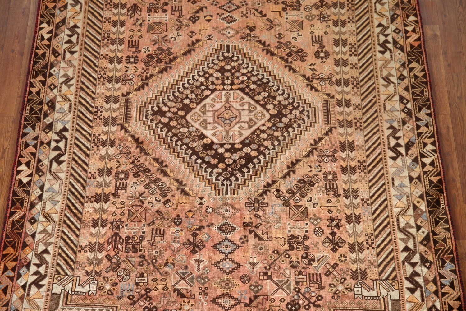 Antique Shiraz Persian Area Rug 6x9