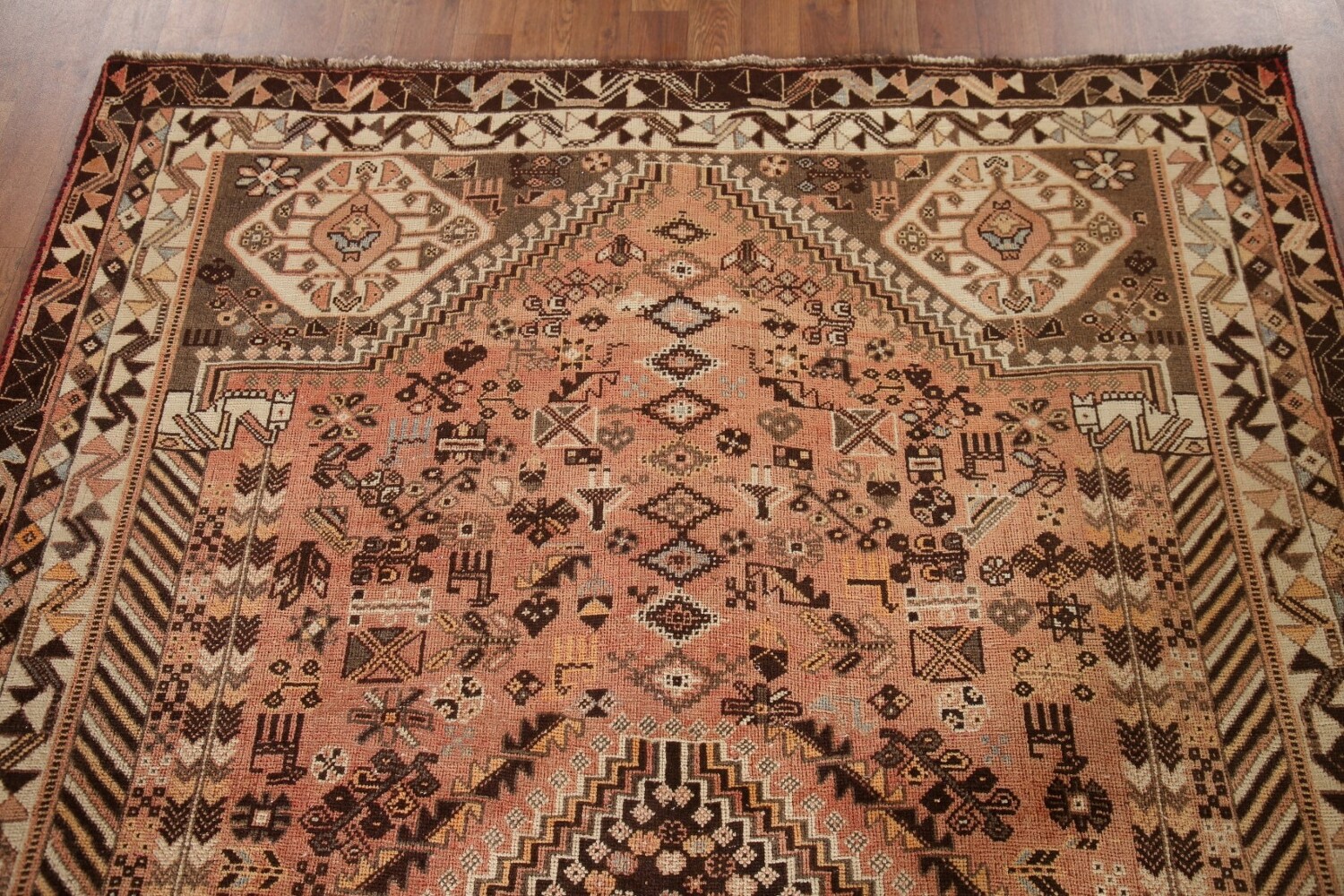 Antique Shiraz Persian Area Rug 6x9