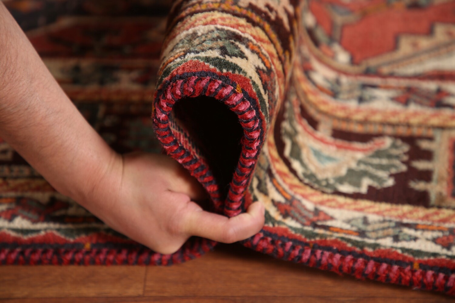 Antique Vegetable Dye Shiraz Persian Area Rug 7x10