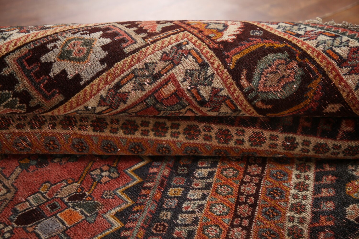 Antique Vegetable Dye Shiraz Persian Area Rug 7x10