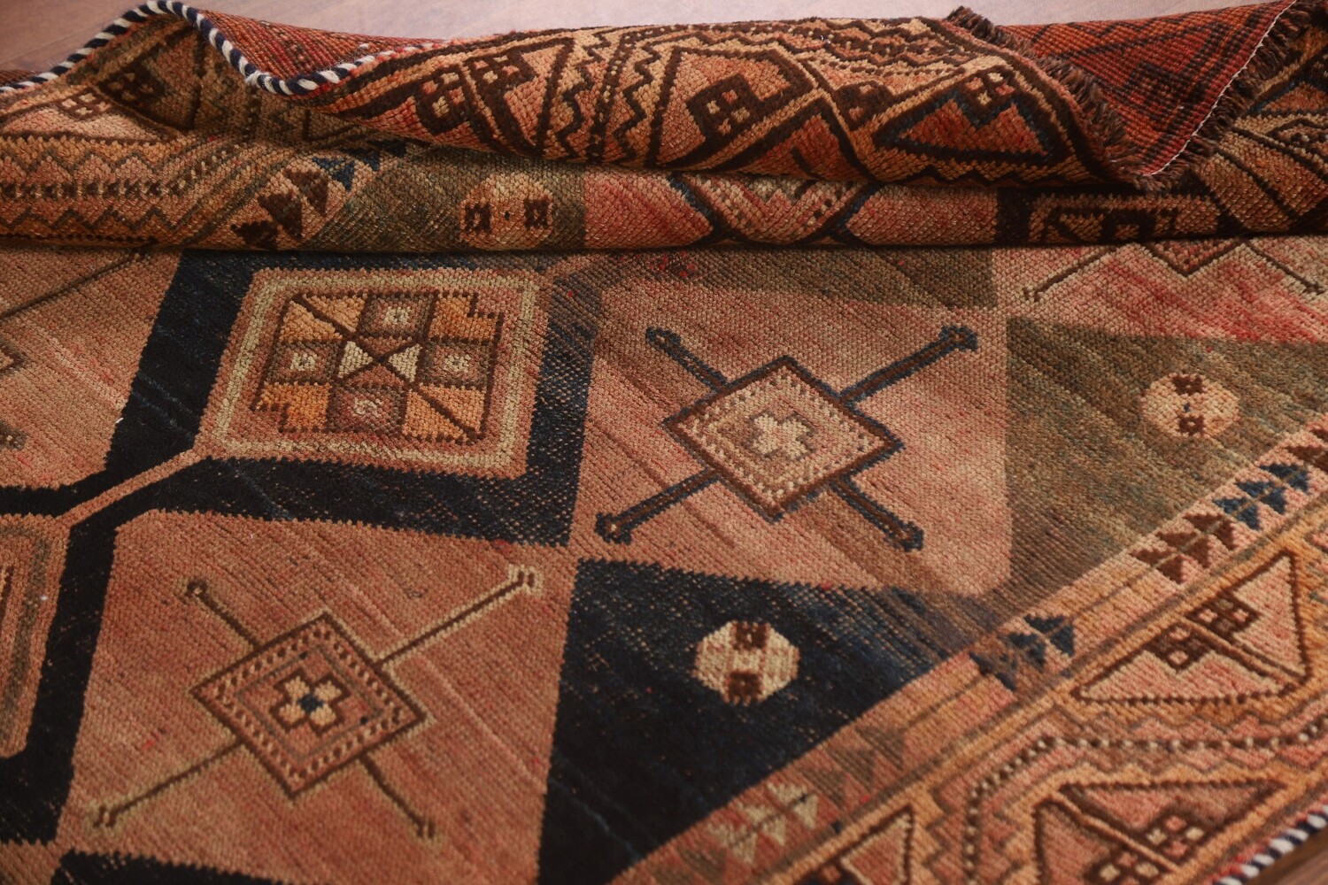 Pre-1900 Antique Vegetable Dye Lori Persian Rug 4x7