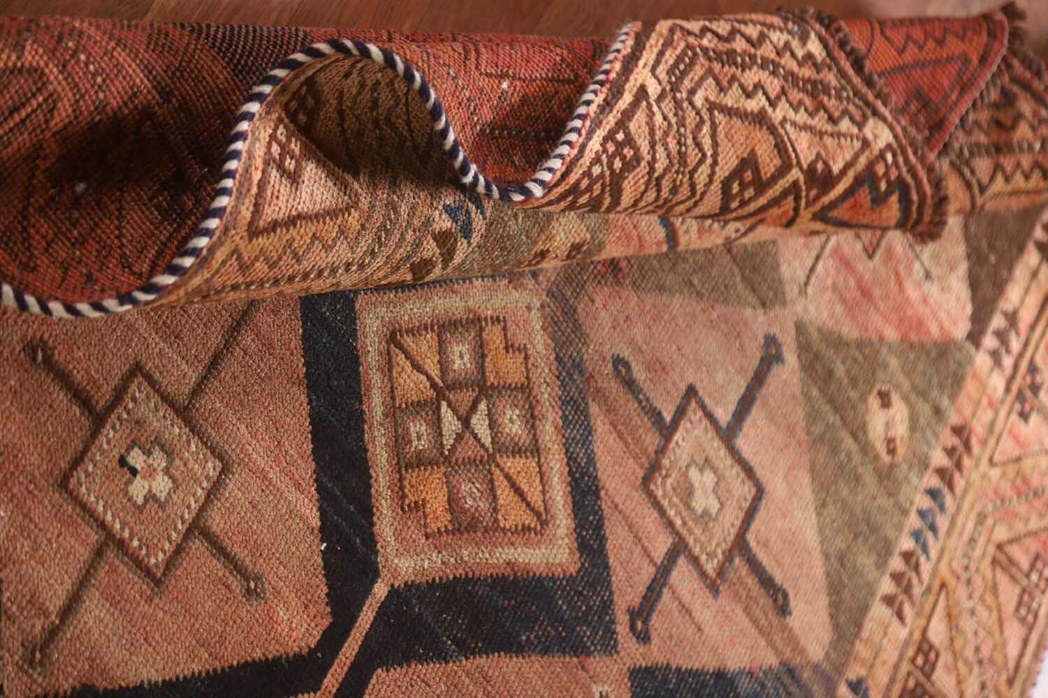 Pre-1900 Antique Vegetable Dye Lori Persian Rug 4x7
