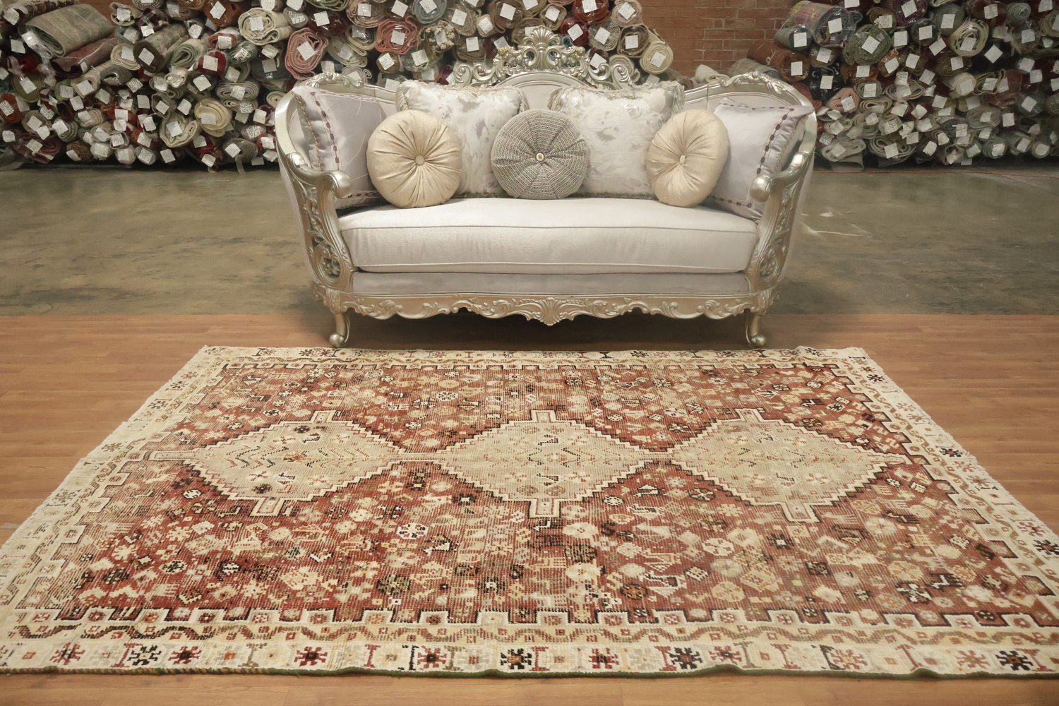 Tribal Geometric Qashqai Persian Area Rug 6x9