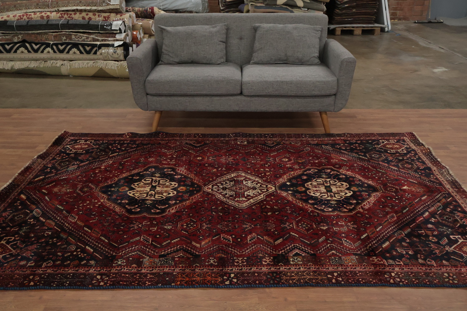 Vegetable Dye Shiraz Persian Area Rug 6x9