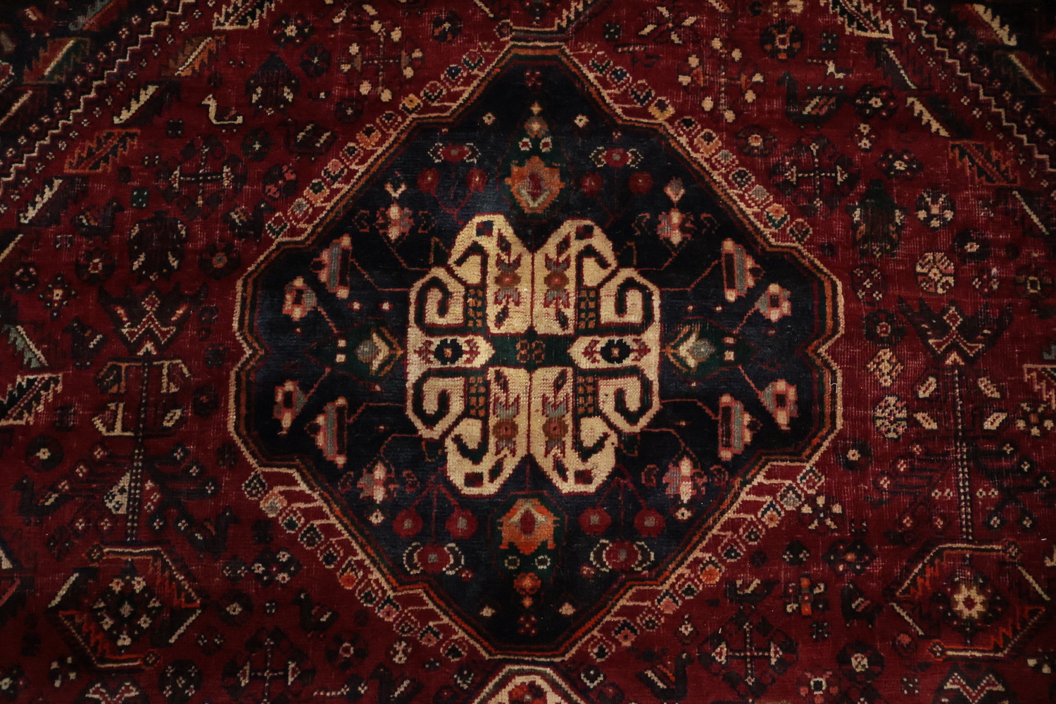 Vegetable Dye Shiraz Persian Area Rug 6x9