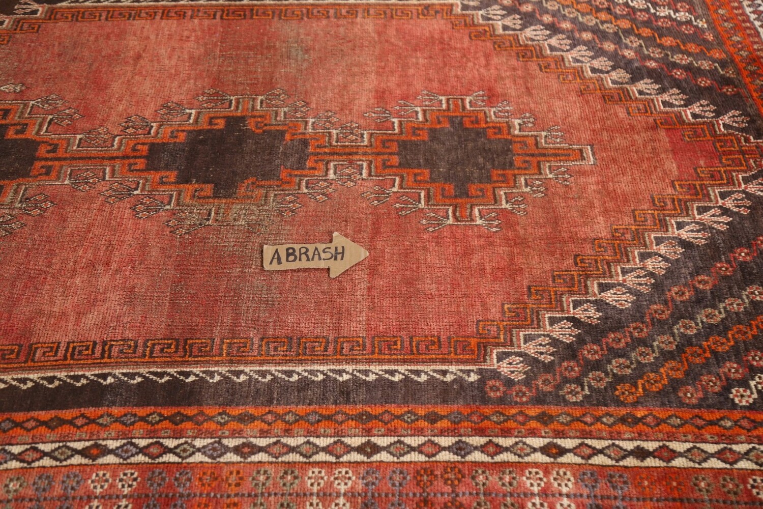Vegetable Dye Antique Lori Persian Rug 5x8