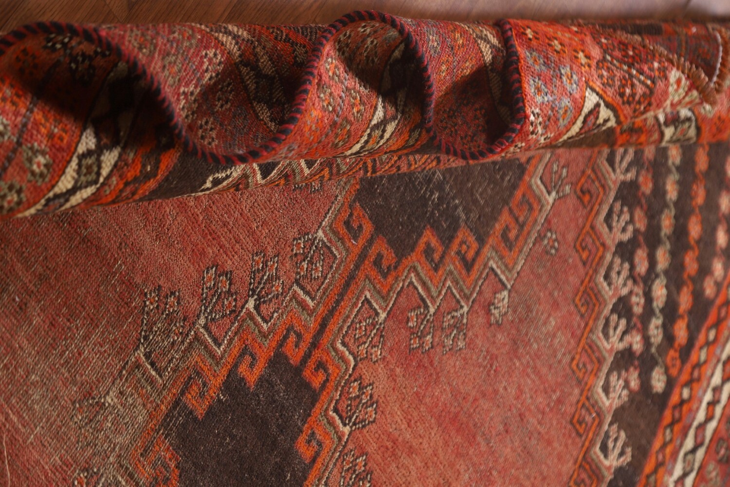 Vegetable Dye Antique Lori Persian Rug 5x8