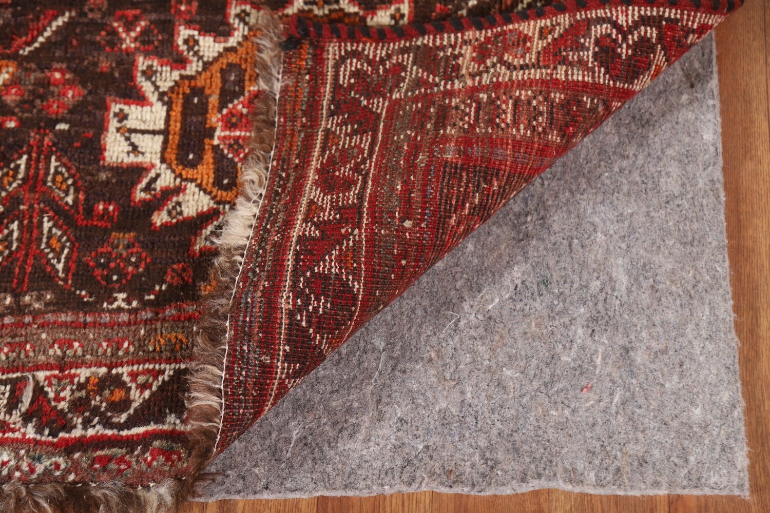 Antique Qashqai Persian Area Rug 6x10