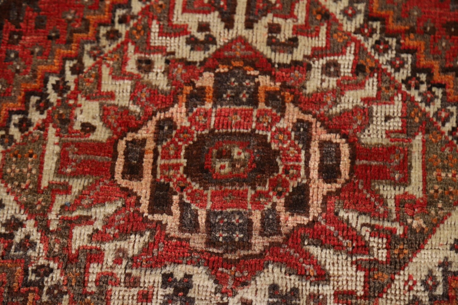 Antique Qashqai Persian Area Rug 6x10