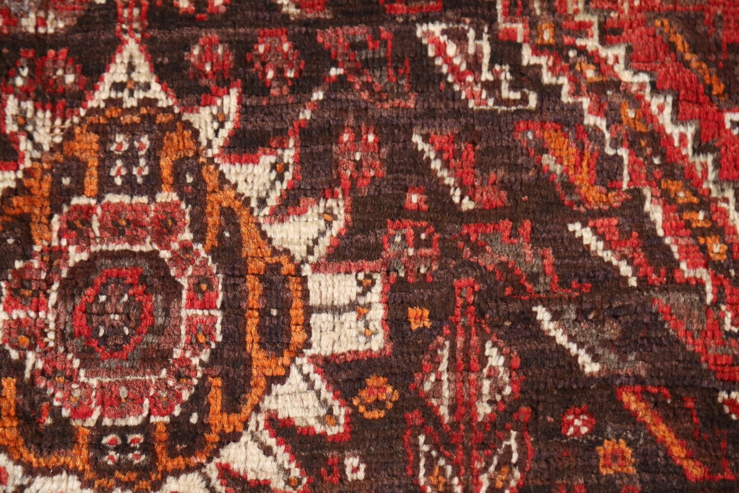 Antique Qashqai Persian Area Rug 6x10