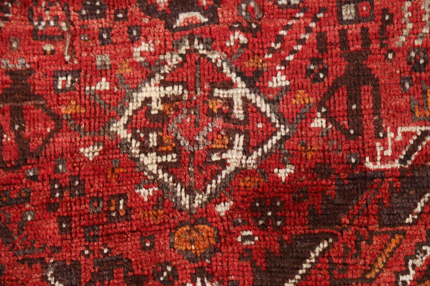 Antique Qashqai Persian Area Rug 6x10
