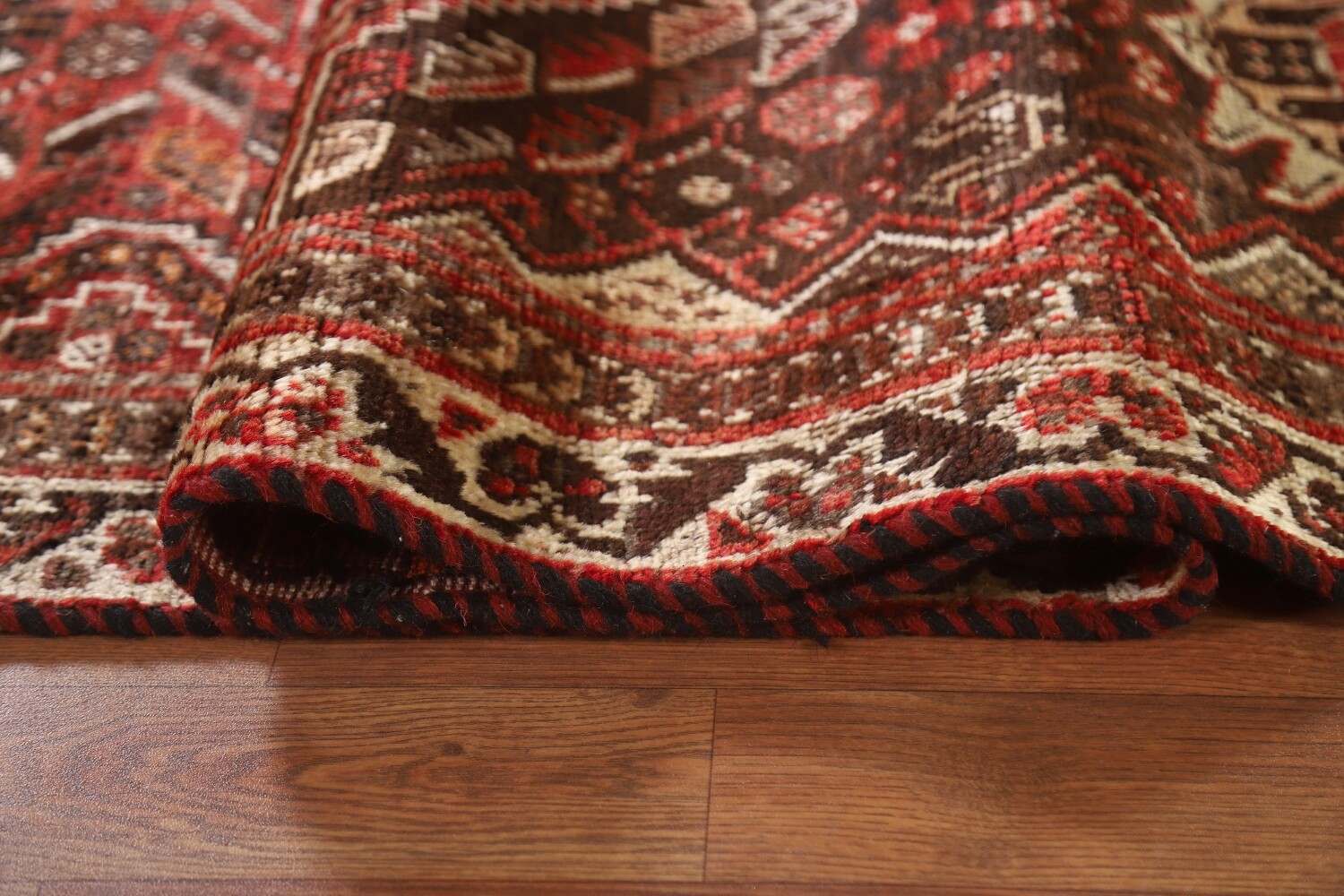 Antique Qashqai Persian Area Rug 6x10