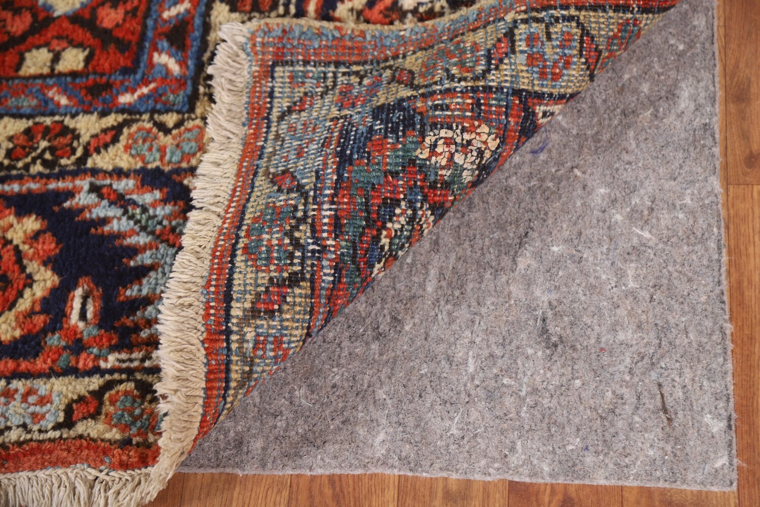 Pre-1900 Vegetable Dye Heriz Serapi Persian Area Rug 9x11