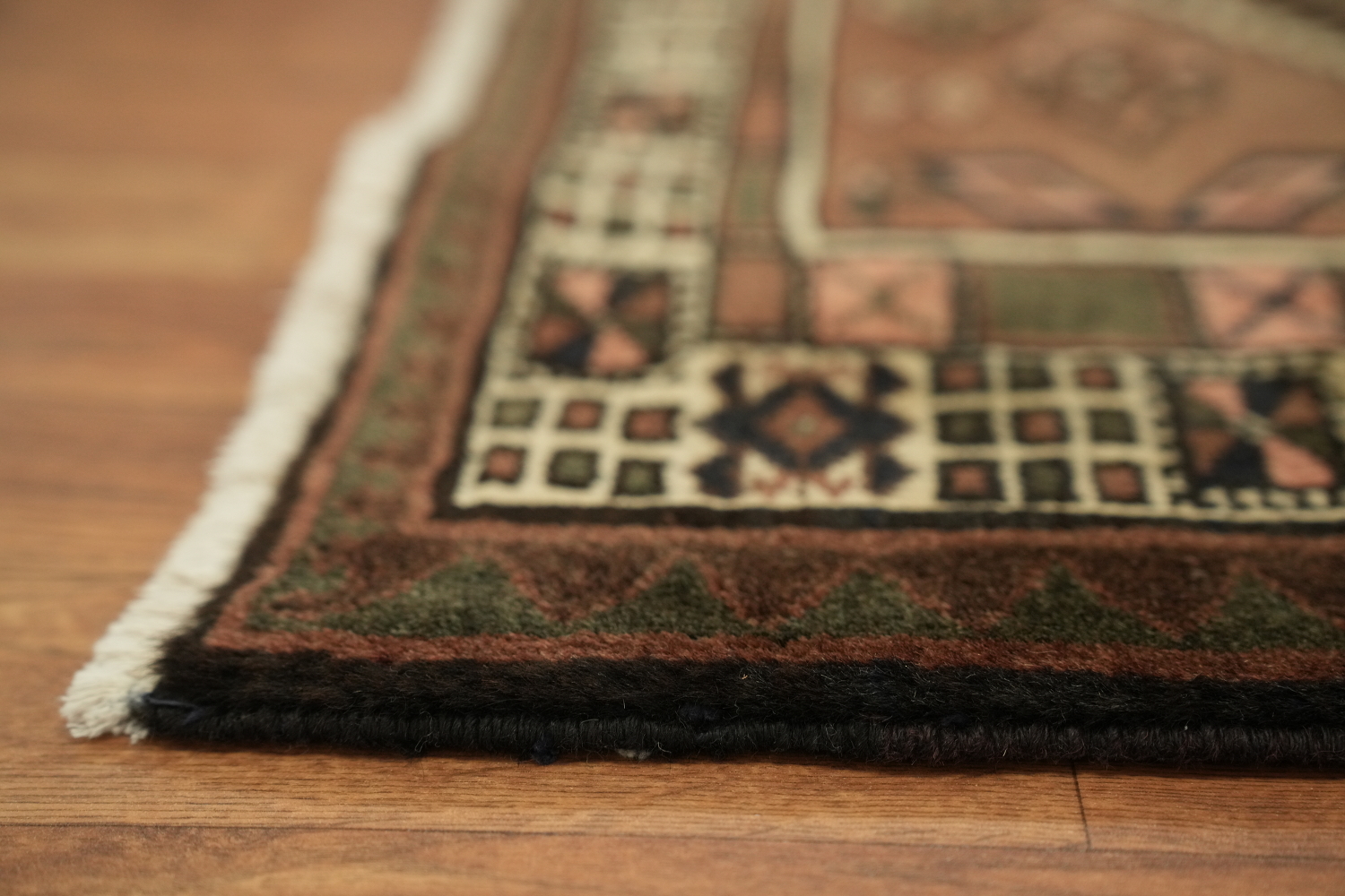 Geometric Ardebil Persian Runner Rug 3x11