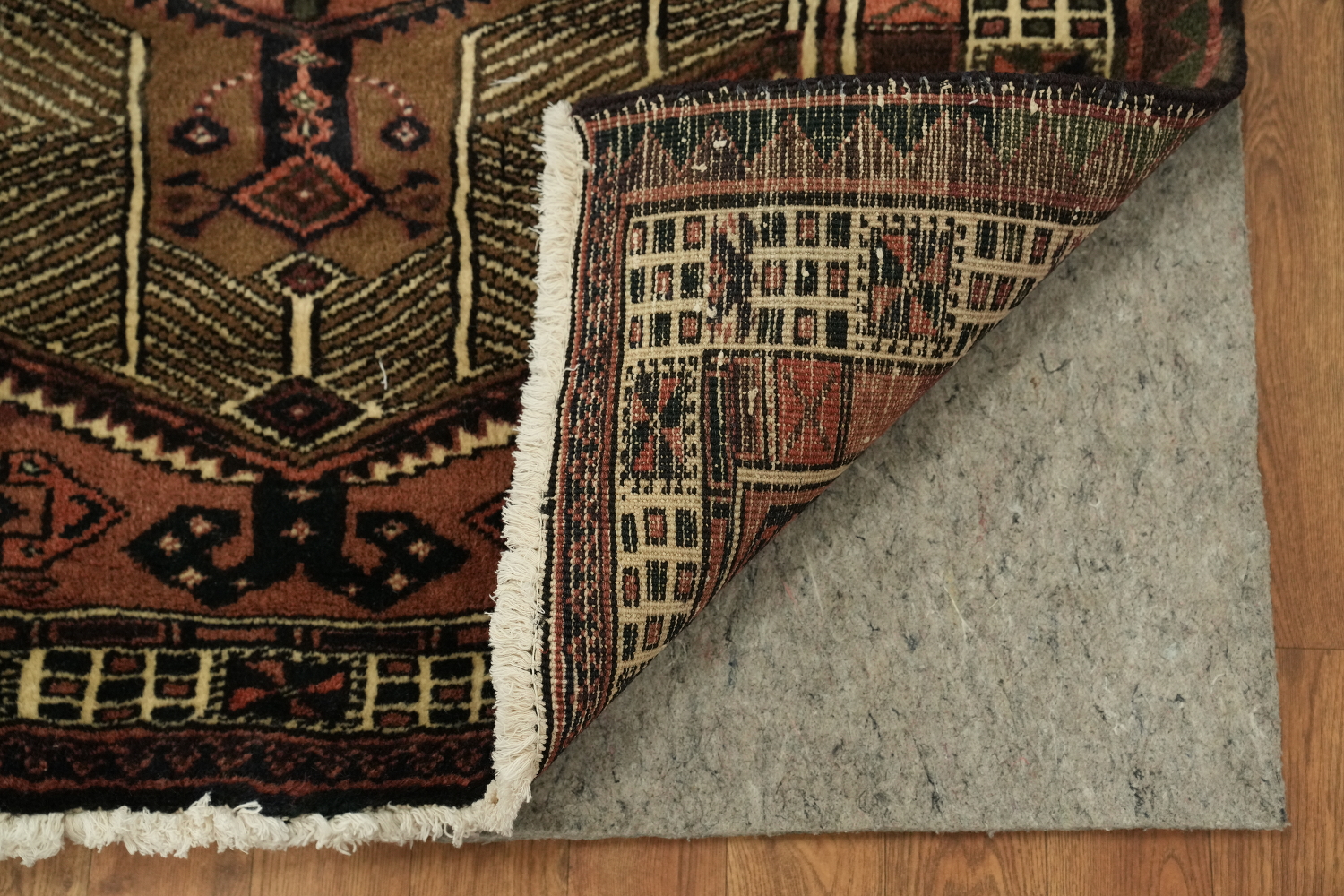 Geometric Ardebil Persian Runner Rug 3x11