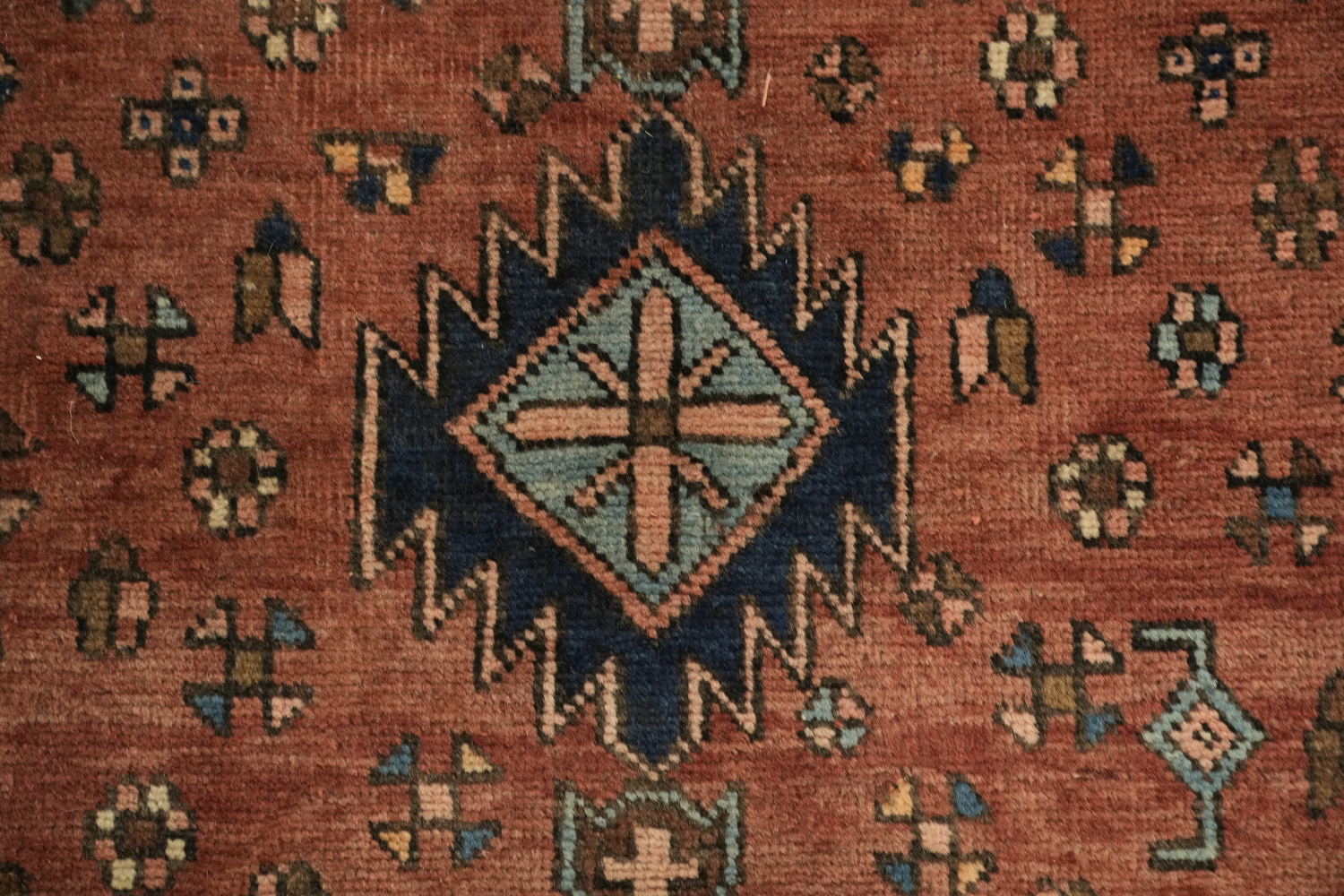 Vintage Wool Heriz Persian Runner Rug 4x11