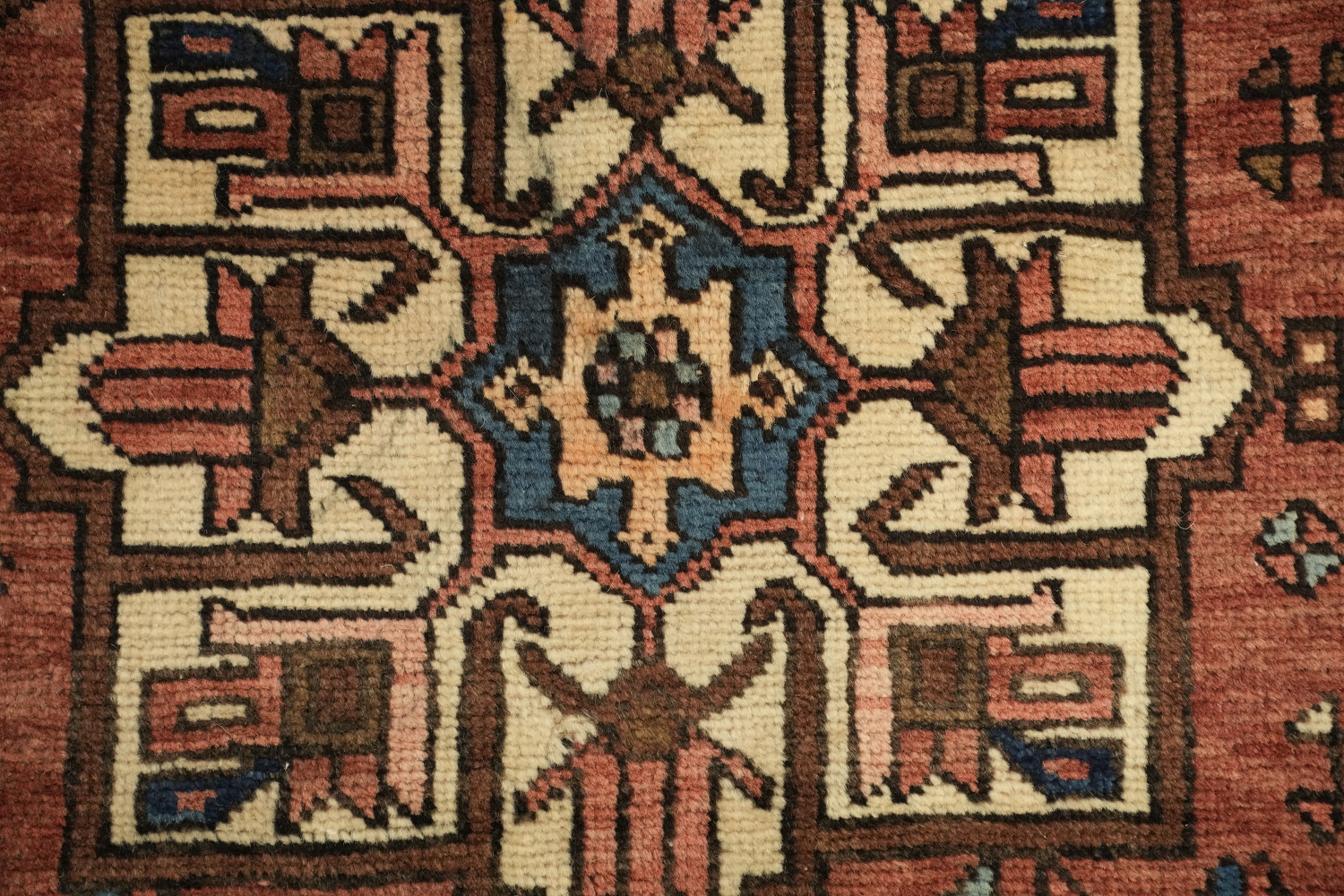 Vintage Wool Heriz Persian Runner Rug 4x11