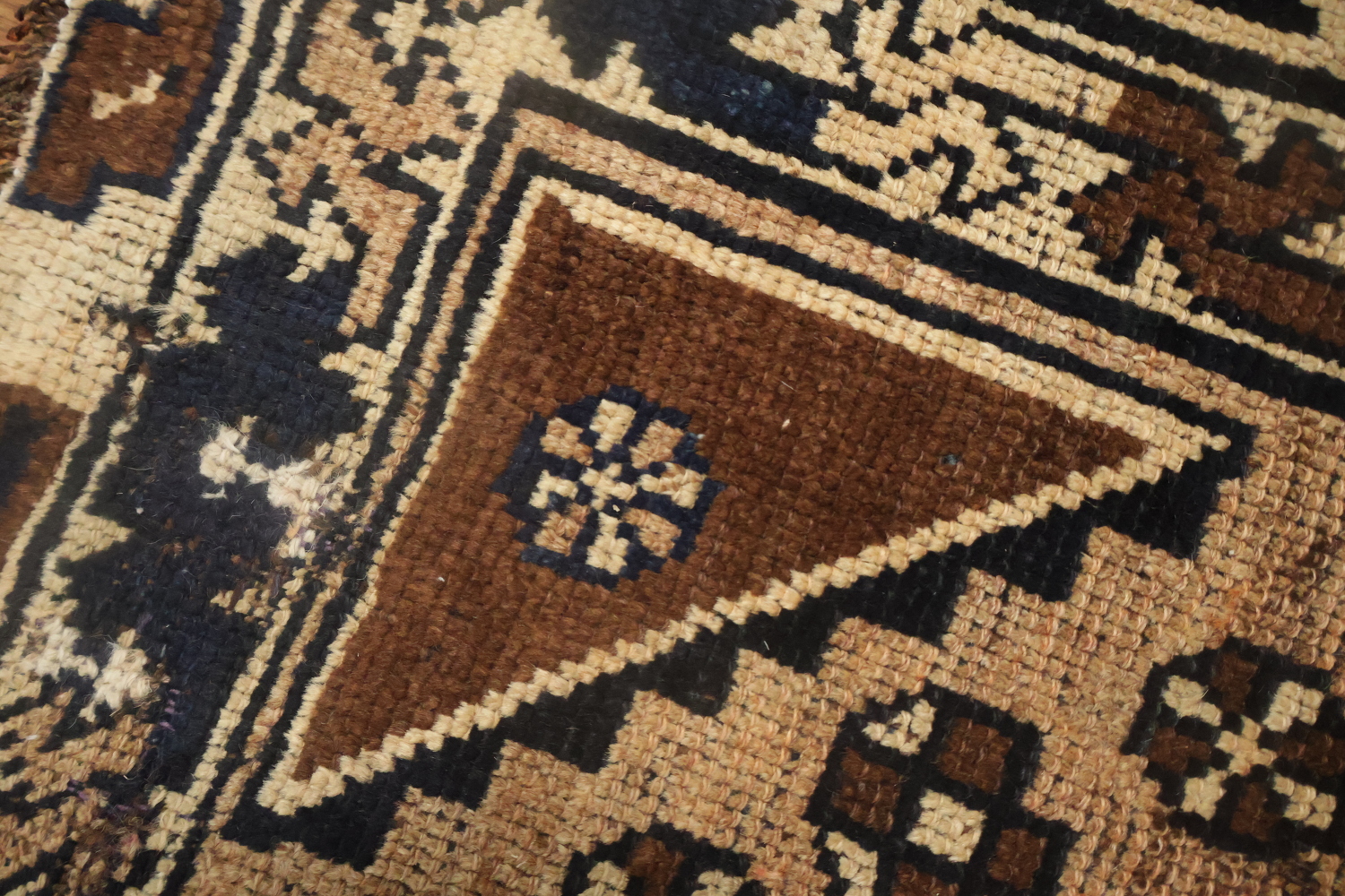 Geometric Wool Qashqai Persian Area Rug 5x9